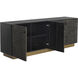 Hive 82 X 18.5 inch Black / Brass Sideboard, Large